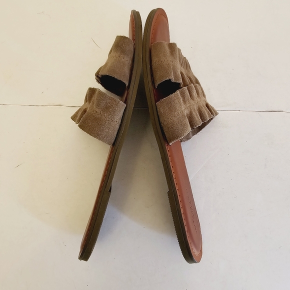 American Eagle Outfitters Women's Brown Tan Slides Sandals Size 8 - Picture 9 of 14